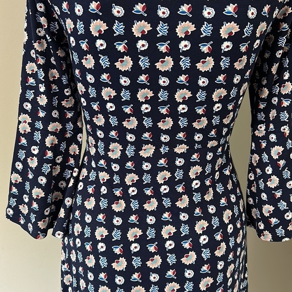 BODEN Navy Flower Press Miriam Tunic Dress Floral Sz 4 NEW - Picture 10 of 14